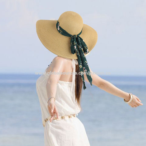 Hot Selling Fashion Vacation Summer Straw Hat, Wide Brim Sun Hat