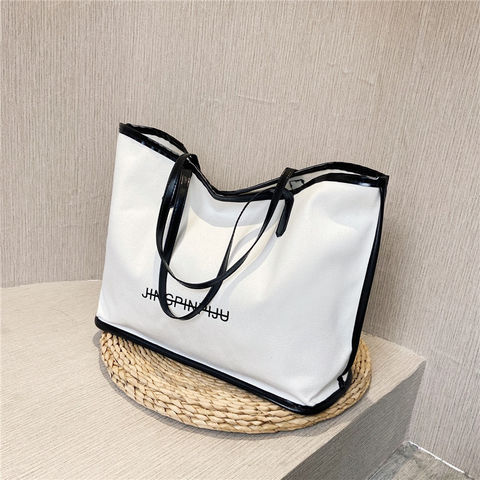 Women's Top Handle Bag, Large Capacity Letter Graphic Shoulder Bag
