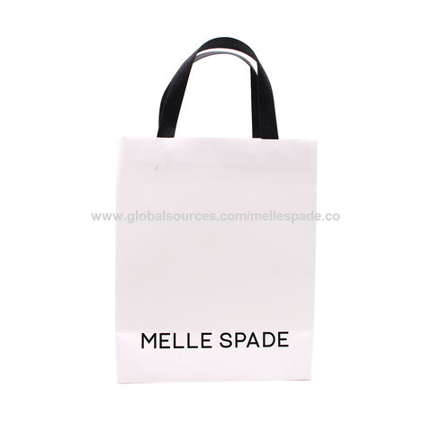 Source quality shiny silk material paper bag packaging custom