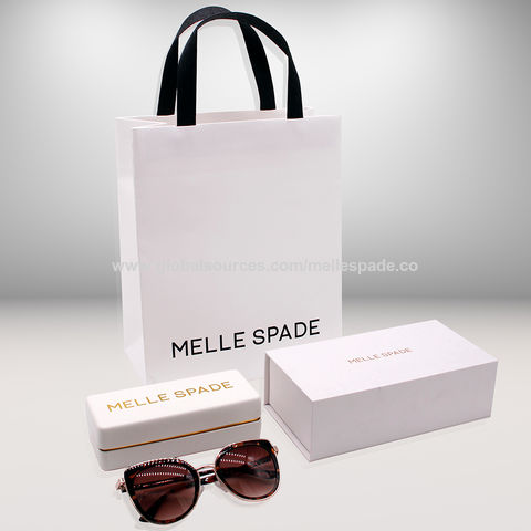 Source quality shiny silk material paper bag packaging custom