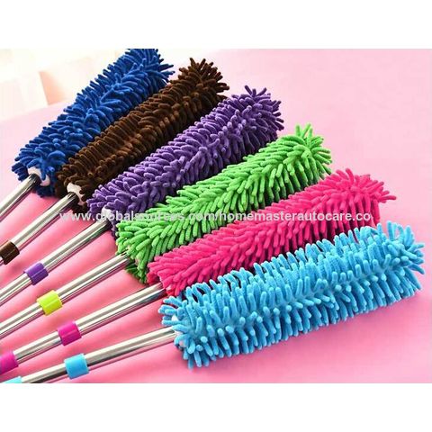 Retractable Gap Dust Cleaner Brush with Long Handle (30 to 100 inches),  Cleaning Tools with 3 Microfiber Dusting Cloths, Extendable Duster for