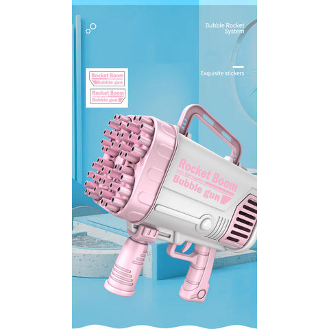 Bubble Gun, 69 Hole Bubble Gun, Bazooka Bubble Gun with 4 Bottles of Bubble  Liquid, Bubble Launcher Toys Gifts for Adults Children Playing and Indoor  Outdoor Party (Pink): Buy Online at Best