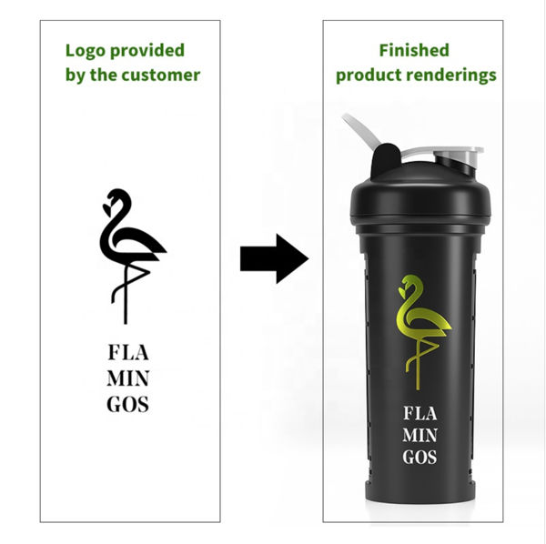 Buy Wholesale China Custom Logo 12 Oz 20 Oz Leak Proof Bpa Free Plastic Protein  Shake Fitness Sports Gym Cup Protine Protein Shaker Bottle & Shaker Bottle  at USD 0.65