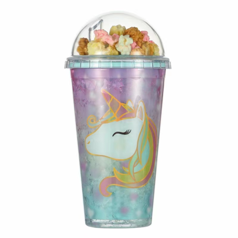 Unicorn and Rainbows. 12 Oz Insulated Tumbler. Double-walled. 