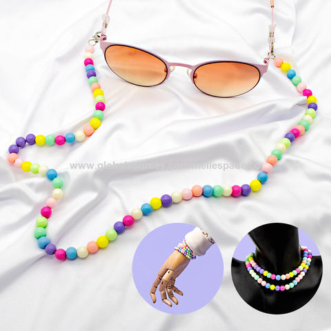 Women Eyeglass Chains Imitation Pearls Sunglasses Glasses Chain Eyewears  Cord Holder Neck Rope