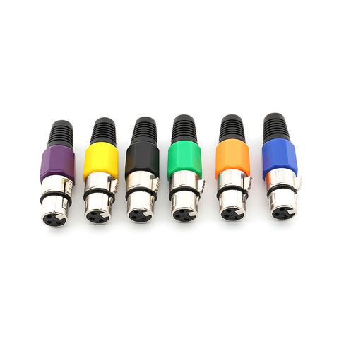 Conector XLR, conector macho y conector hembra Cannon, conector de micrófono de audio avanzado DIN de 3 pines