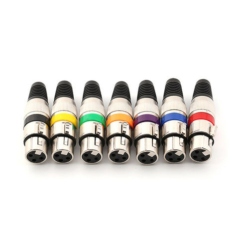 Conector XLR, conector macho y conector hembra Cannon, conector de micrófono de audio avanzado DIN de 3 pines