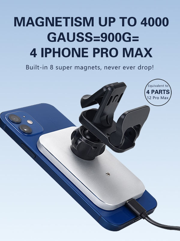 Wireless fast charger magnetic suction alignment coil adjustable angle mobile phone bracket supplier