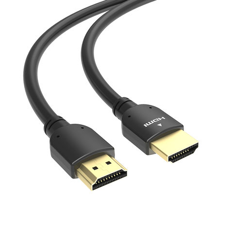 Câble plat tressé HDMI haute vitesse 3D 4K Ethernet mâle / mâle