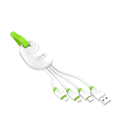 Câble USB 2M SIYOTEAM Fast Charge Avec 7 flash LED LDNIO - MICRO