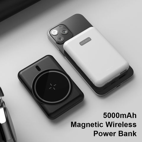 JOYROOM Cargador portátil magnético, banco de energía de 10000 mAh con  soporte de anillo, [N52 más fuerte magnético y PD de 20 W de carga rápida]
