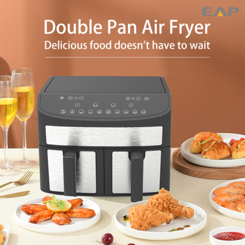 Buy Wholesale China Eap Innovative Visible Window Dual Baskets Air Fryer  With Digital Preset Program And Timer & Dual Baskets Air Fryer at USD 20