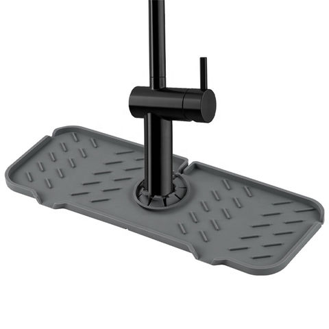 Tapis de drainage en silicone, robinet sec pour évier de cuisine tapis anti  - éclaboussures tapis de drainage pour évier (gris) - Cdiscount Maison