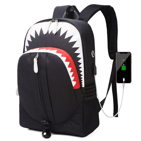 Buy Wholesale China Men's Big Mouth Shark Usb Function Backpack Student  Schoolbag Personality Trendy Luminous Backpack & Luminous Fabric Backpack  at USD 9.8