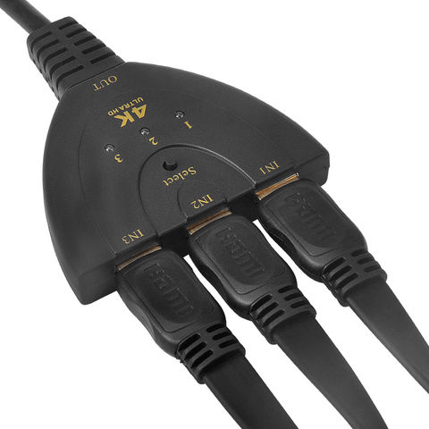 Acheter Câble adaptateur 3 Ports d'entrée 1.5M Hdmi Public vers 3 Rca  Scart, câble adaptateur de convertisseur Audio-vidéo