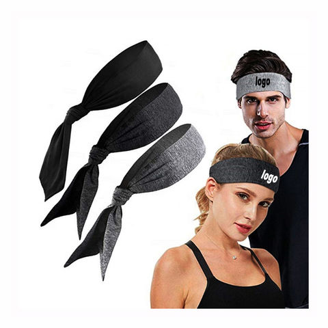 Sports Hair Band Male Absorb Sweat Cool Street Basketball Headband pack of  2 pcs MultiColoured