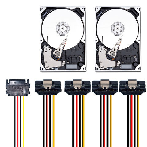 Buy Wholesale China Oem Customize Factory 15 Pin Sata Male 4 Female Ide Hdd  Power Hard Drive Cable & Sata Converter at USD 1