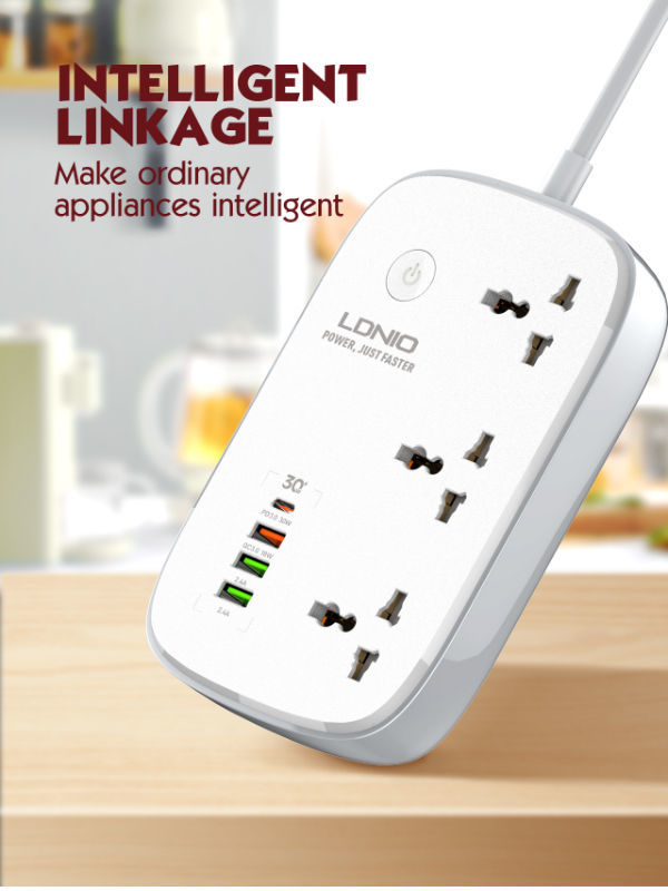 LDNIO SCW3451 WIFI Smart Universal Power Socket Wireless smart wifi strip power socket with USB supplier