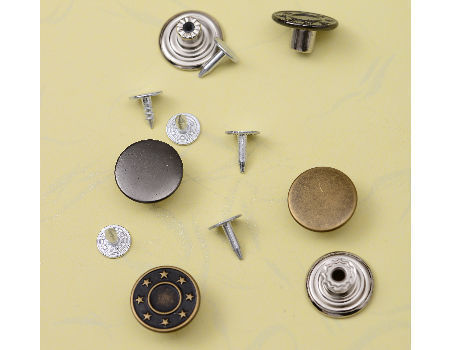 Gold Jeans Buttons - Set of 2 (17mm) — CLOTH STORY