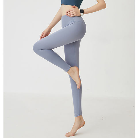 High Waist Seamless Leggings Women V Cross Yoga Pants Solid Gym