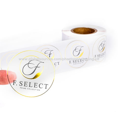 Gold Foil Hot Stamping Self Adhesive Transparent Packaging Label - China  Packaging Label, Transparent Label