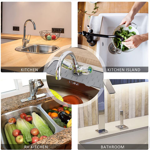 Kitchen Silicone Faucet Handle Drip Catcher Tray - Silicone Sink