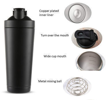 Buy Wholesale China 25oz Fitness Blender Custom Logo Coffee Gym Metal  Stainless Steel Protein Shakers Shaker Bottle & Protein Stainless Steel  Shaker Bottle at USD 3.19