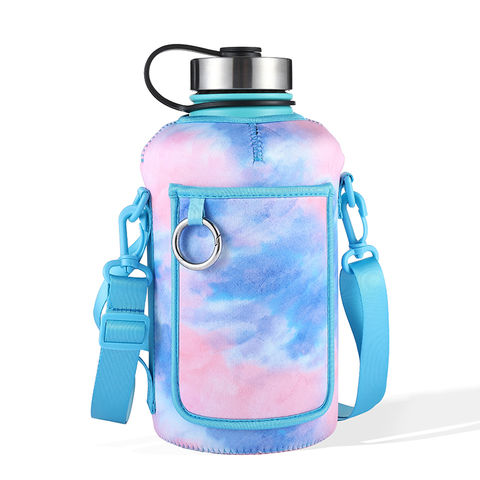 1pc Pink Crossbody Outdoor Sports Water Bottle Bag With Insulation, Durable  Fabric, Multi-functional Pocket Cup Holder For 0.5 Gallon Bottle