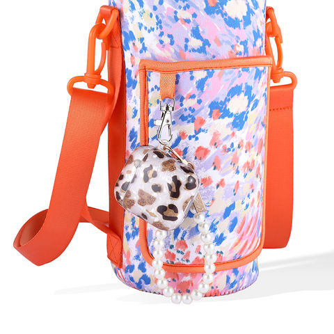 Kids Water Bottle Carrier Sling with Strap Adjustable Pouch Water