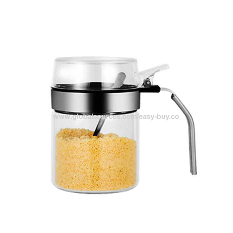 Tarros de especias, frasco de vidrio para condimentos, caja de condimentos sellada a prueba de humedad para esencia de pollo