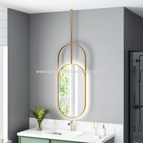 Manufacturer Bathroom LED Lighted Vanity Large Round Oval Makeup ceiling  Mirror - China Decorative Mirror, Frame Mirror