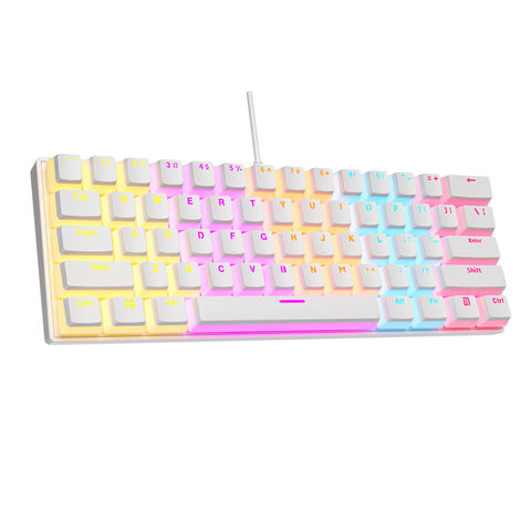 Achetez en gros Clavier Mécanique De Jeu Rose Et Blanc Pour Ordinateur  Portable Claviers Mécaniques 87 Touches Clavier Pour Gamer Chine et Claviers  Mécaniques à 12 USD