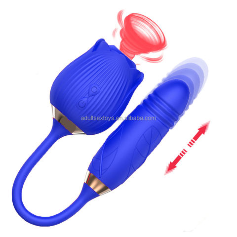 2 In 1 Rose Toy Sucker Vaginal Stimulator Royal Rose Vibrator Rose