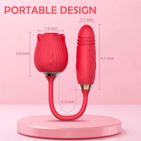 2 In 1 Rose Toy Sucker Vaginal Stimulator Royal Rose Vibrator Rose