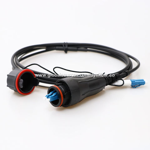 Round Fiber Optic Cable Ftta Patch Cord With Waterproof Lc