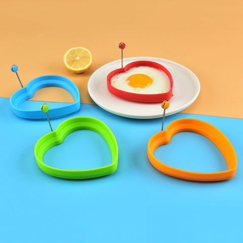 Buy Wholesale China Silicone Egg Ring Thickened Heart Shape Kitchen Baking  Pancake Mould Egg Frying Rings Cooker & Silicone Egg Ring at USD 0.43