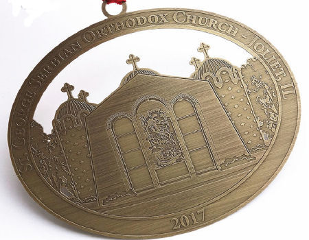 Beautiful Custom Christmas Hanging Metal Stainless Steel Ornament supplier