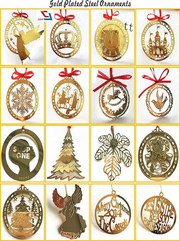 Beautiful Custom Christmas Hanging Metal Stainless Steel Ornament supplier