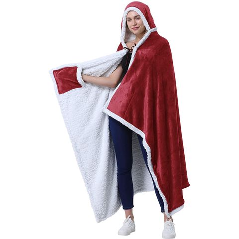 Buy Wholesale China High Quality Soft Comfy Warm Wearable Oversized Sherpa  Hoodie Sweatshirt Blanket For Adults Teens & Hoodie Blanket at USD 9