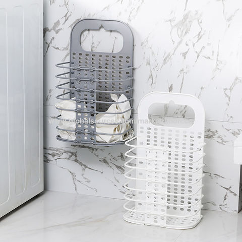 Plastic Foldable Laundry Basket for Bathroom Dirdy Clothes - China Bathroom  Accessories and Storage Box price