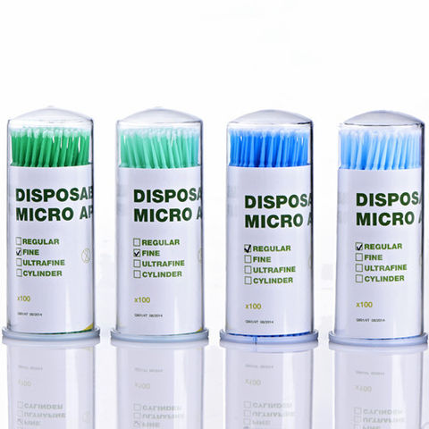 Micro Brushes Applicators Microbrush Dental (Regular, Fine, Super Fine) 4  Colors