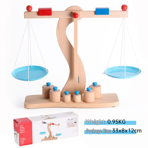 Wooden Balance Montessori Educational Toy With Weights