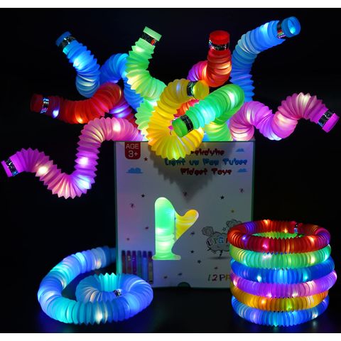 Big Light Up Tubos Juguetes sensoriales para niños Niños Niñas