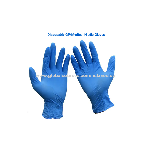 20 gants jetables nitrile pour l'usage alimentaire, industriel, hôpital,  laboratoire, extra