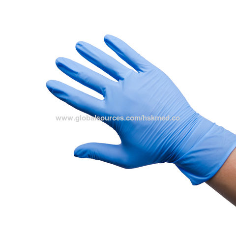 Guantes desechables de nitrilo para examen, 3 mil, color azul, guantes de  nitrilo desechables sin látex, guantes médicos, guantes de limpieza,  guantes