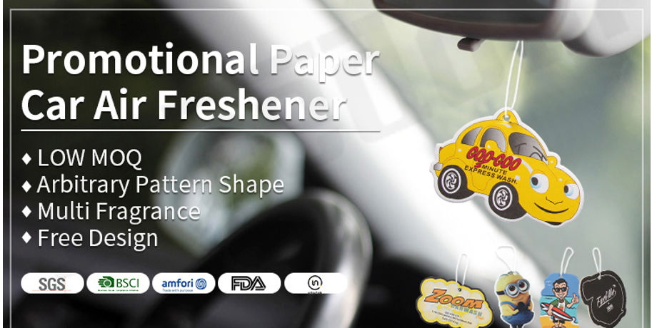 Custom Air Freshener Paper Car Hanging Airfreshner Car Air