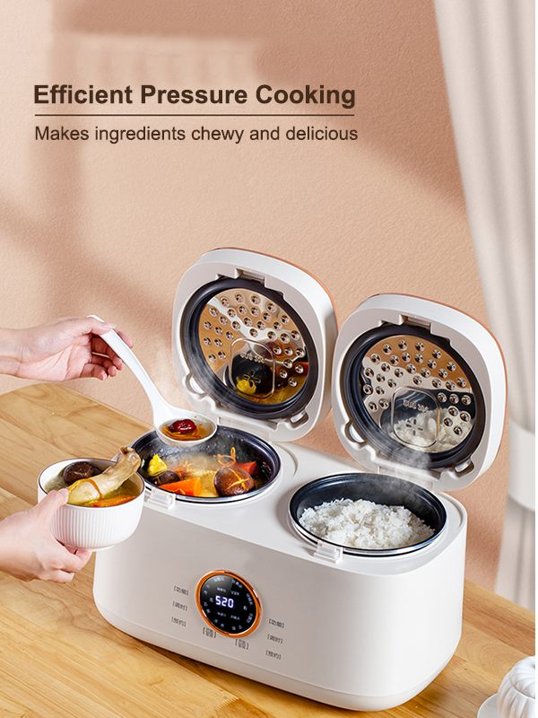 Buy Wholesale China Eap 4l Double Pot Multi Functional Digital Rice Cooker  With 2 Independent Pots & Double Pot Rice Cooker at USD 10