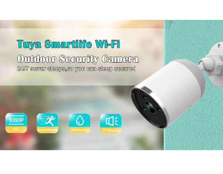 Smartlife & Tuya - Caméra de sécurité intérieure - Pan- Tilt