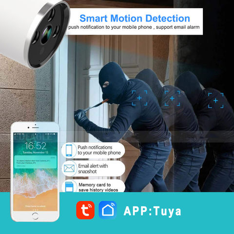 Tuya – sonnette vidéo 2K wi-fi IP65, caméra IP extérieure sans fil,  sécurité de la maison