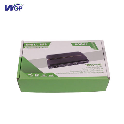 Wholesale WGP POE Mini UPS Uninterruptible Power Supply Dc Ups Poe Output  9v 12v 24V 48V Mini Ups for wifi router manufacturers and suppliers